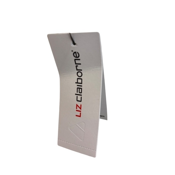 Liz Claiborne Yellow Gray Striped Cap Sleeve V-Neck Rayon Blouse Size Medium NWT - Picture 4 of 5